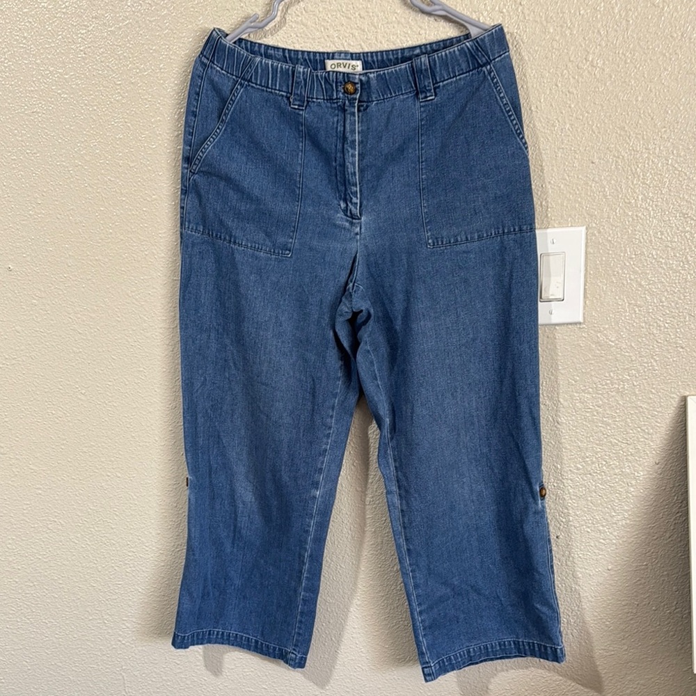 Orvis Blue Denim Capris